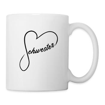 Schwesterherz - Tasse - Weiß - Rechts