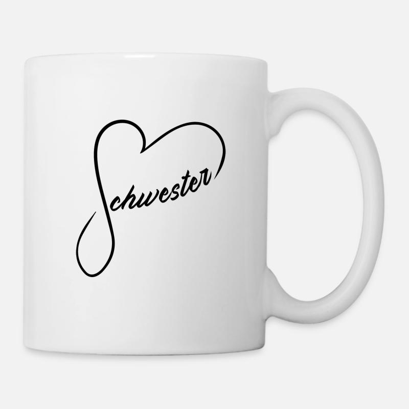 Schwesterherz - Tasse - Weiß