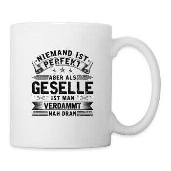 Gesellenprüfung Kollege Geselle - Tasse - Weiß - Rechts