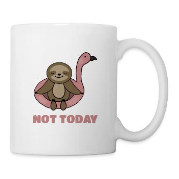 Funny Quote, Sloth Lover, Not Today - Mug - white - Right