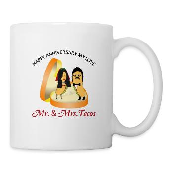Taco - Tasse - Weiß - Rechts