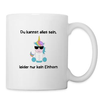 Vous pouvez être n’importe quoi, malheureusement pas une licorne - Mug blanc - blanc - Droite