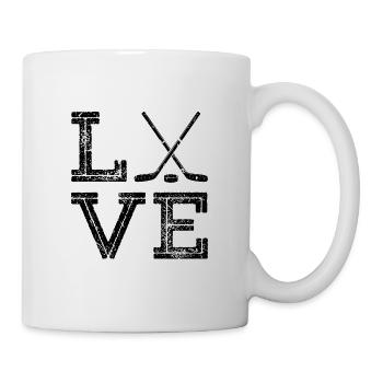 Ice Hockey Love Boys Girls Ice Hockey - Mug - white - Right