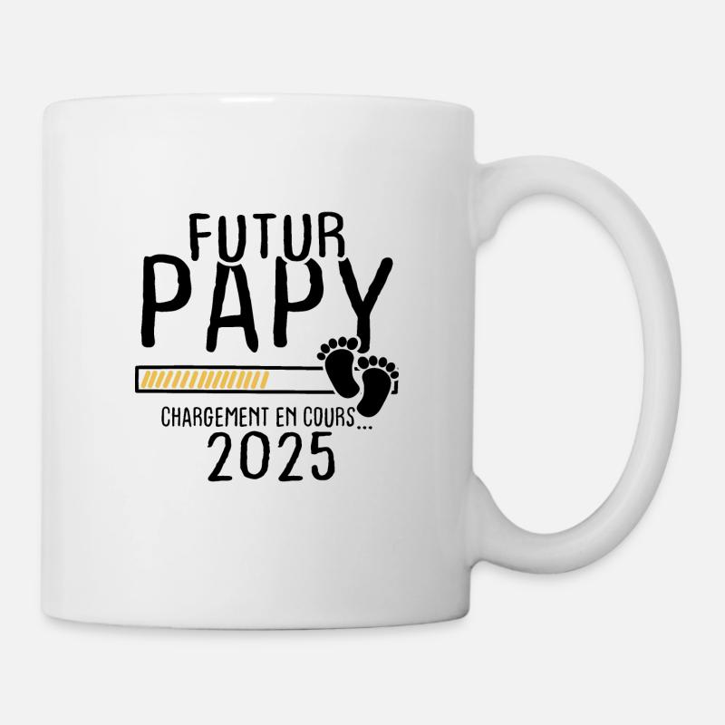 Futur Papy 2025 - Mug blanc - blanc