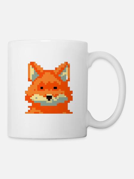 Renard - PixelArt - Mug blanc - blanc