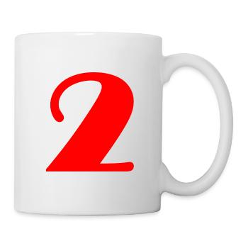 2 YEARS. 2nd ANNIVERSARY. 2 YEAR ANNIVERSARY. 2 - Mug - white - Right