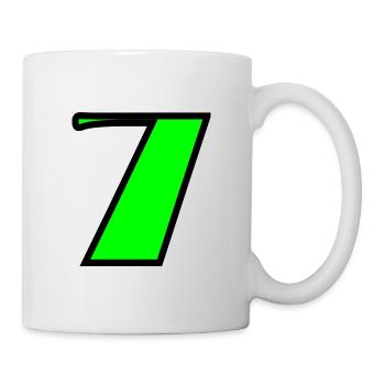 7. 7 YEARS. 7th ANNIVERSARY. BIRTHDAY 7 YEARS - Mug - white - Right