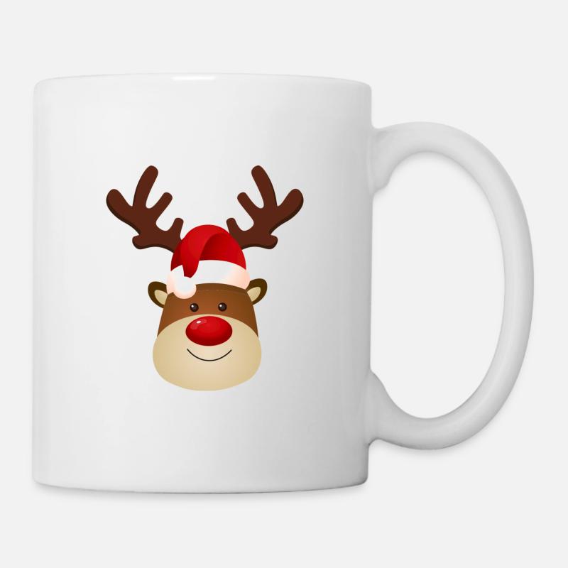 Rudolph Red Nose Reindeer - Tasse - Weiß