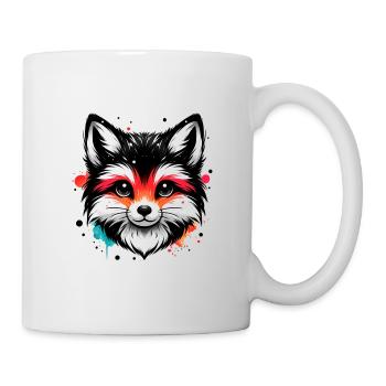 renard, animaux, forêt, renard roux, nature sauvage - Mug blanc - blanc - Droite