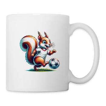 Écureuil, Football, Amour Animal, Noix, Sport - Mug blanc - blanc - Droite