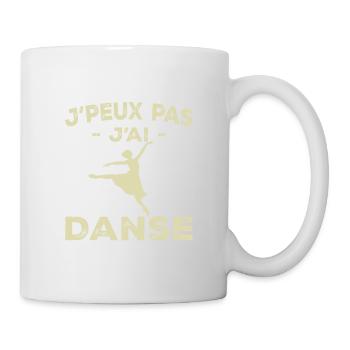 I Can't I Dance - Geschenk für Frauen - Tasse - Weiß - Rechts