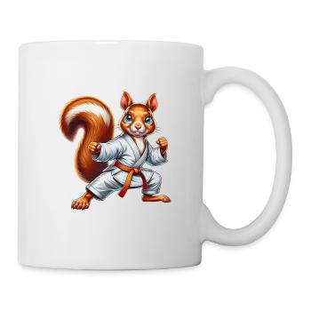 Karate Sports Squirrel Nuts Animal Lover - Mug - white - Right