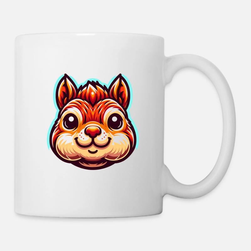 Cute Squirrel Nuts Animal Lover Design - Mug - white