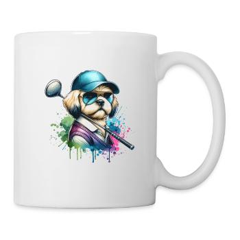 Bolonka Golfeurs Terrain de golf Propriétaires de chiens - Mug blanc - blanc - Droite