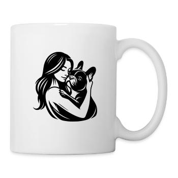 French Bulldog Mom - dogmom vector design - Mug - white - Right