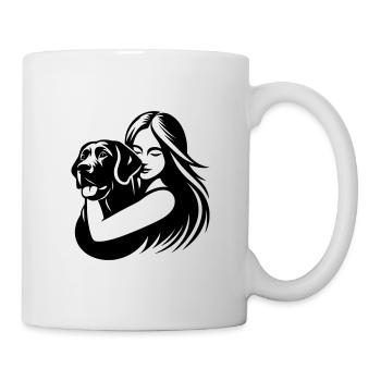 Labrador Retriever Mom - dogmom vector design - Mug - white - Right