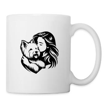 Westie Mom - dogmom vector design - Mug - white - Right