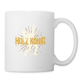 Roi des bois Forestier Forestier Messieurs - Mug blanc - blanc - Droite
