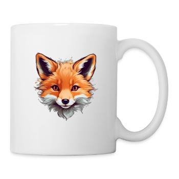 Fox, Animal, Forest, Cute, Smart, Foxes, Hipster, Cool - Mug - white - Right