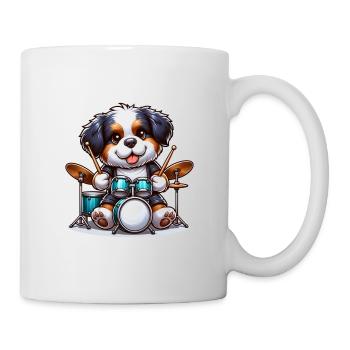 Bernese Mountain Dog Puppy Drummer Drummer Drummer - Mug - white - Right