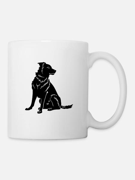 Chien Border Collie - Mug blanc - blanc