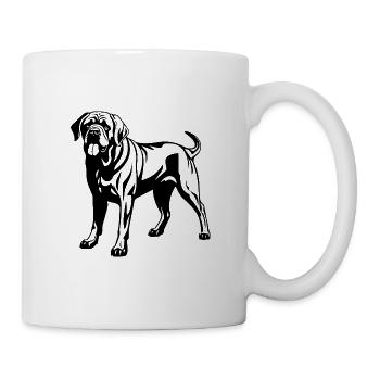 Mastiff Chien - Mug blanc - blanc - Droite