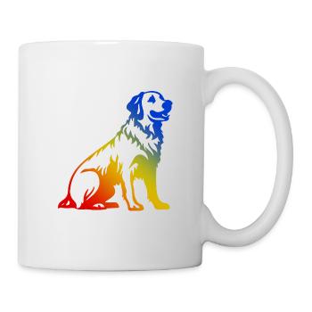 Golden Retriever Dog Colorful - Mug - white - Right