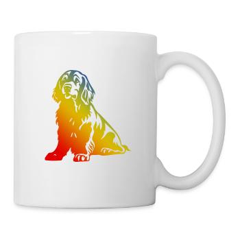 Cocker Spaniel Hund Bunt - Tasse - Weiß - Rechts