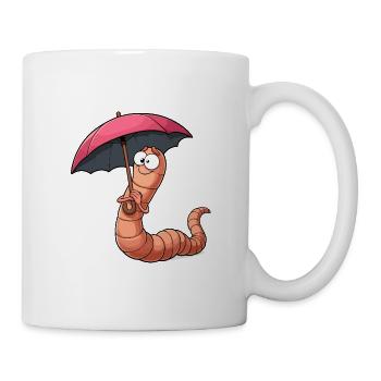 Earthworm Umbrella - Mug - white - Right