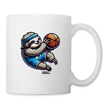 Coole Faultier Basketball Spieler - Tasse - Weiß - Rechts