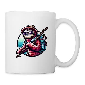 Cool Wander Sloth Nature Design - Mug - white - Right