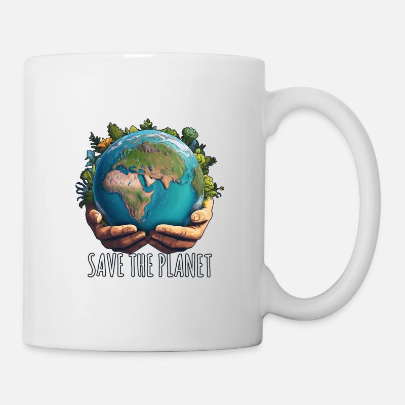 SAVE THE PLANET - Mug - white
