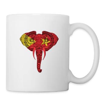 Éléphant de drapeau du Tigré - Support Tigray - Mug blanc - blanc - Droite
