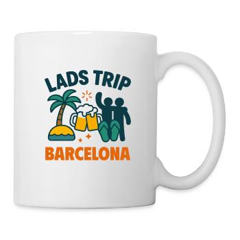 Lads Trip Barcelona Party Shirt - Mug - white - Right