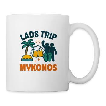 Lads Trip Mykonos Party Shirt - Mug - white - Right