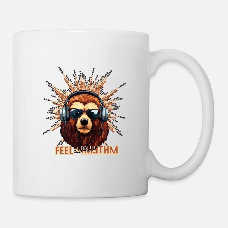 Feel the Rhythm - Tasse - Weiß
