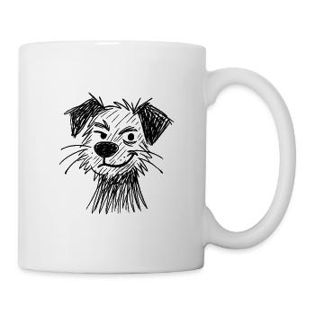 Sketch Dog Portrait Sketch - Mug - white - Right