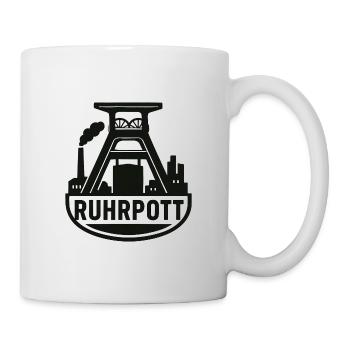 Silhouette industrielle de Ruhrpott - Mug blanc - blanc - Droite