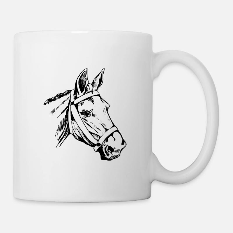 Tierkopf - Tasse - Weiß