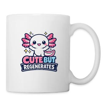 Mignon mais régénère - Axolotl - Mug blanc - blanc - Droite