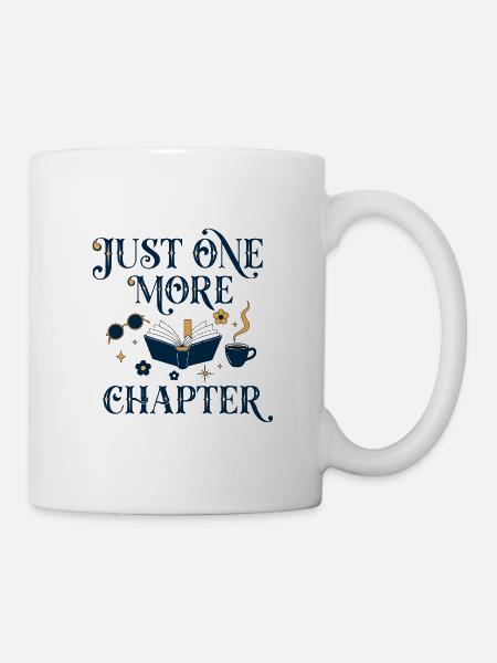 Nur noch ein Kapitelbuch-Liebhaber-Design - Tasse - Weiß