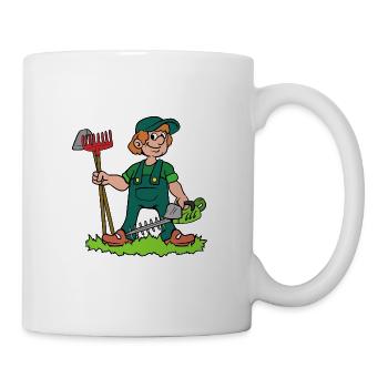 Jardinier - Mug blanc - blanc - Droite