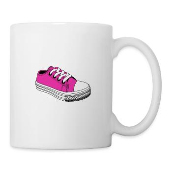Sneaker shoe - in pink - gift idea - Mug - white - Right