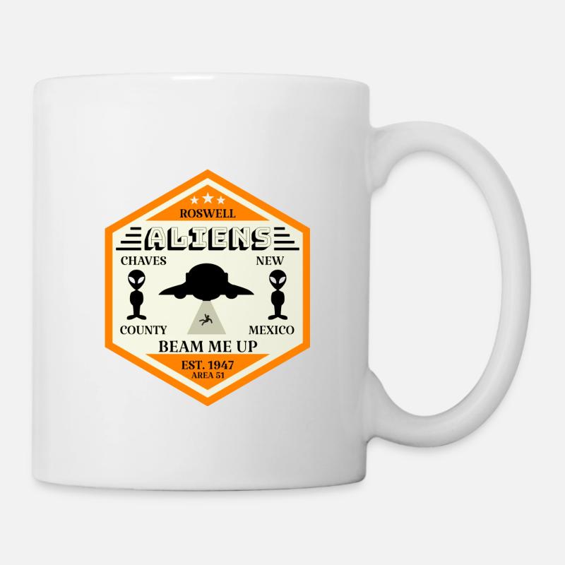 Aliens Beam My Up - Mug blanc - blanc