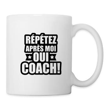 Wiederholen Sie nach mir ja Trainer - Tasse - Weiß - Rechts
