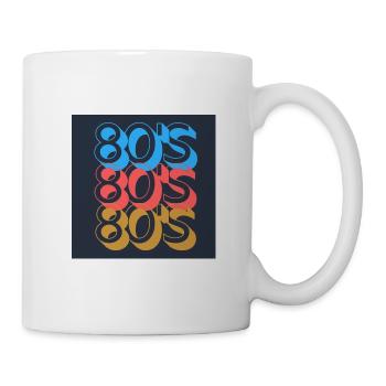 80's Blue, Red and Yellow - Mug - white - Right