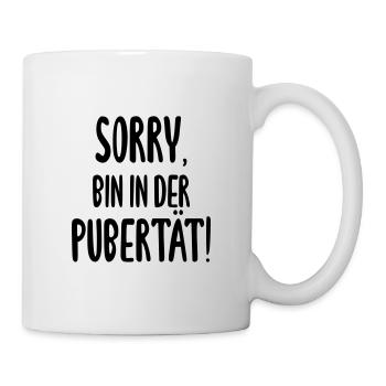 Pubertät Kind Jugendlicher Sohn Bruder Schwester - Tasse - Weiß - Rechts