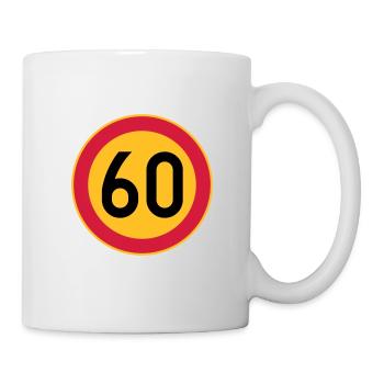 60 limit / speed limit - Mug - white - Right