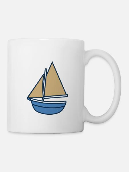 Segelboot - Tasse - Weiß