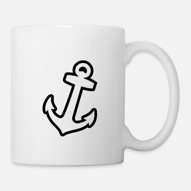 ancre - Mug blanc - blanc